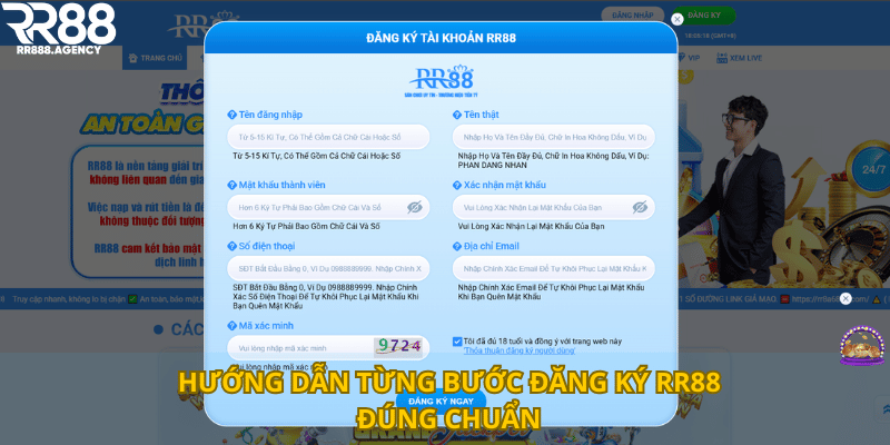 Hướng dẫn từng bước đăng ký RR88 đúng chuẩn